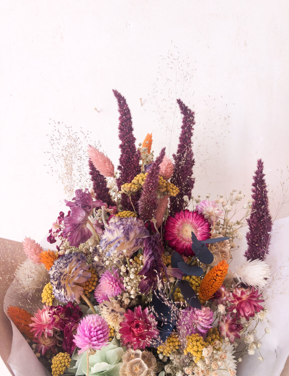 carte cadeau fleurs séchées idée maman femme bohème à offrir fleurs séchées françaises