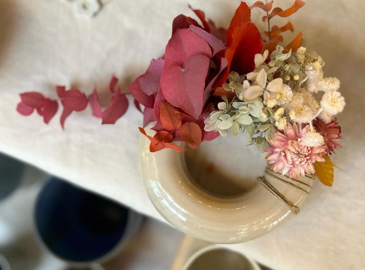 fleurs séchées toulouse pièce unique en céramique maison argile décoration idée cadeau