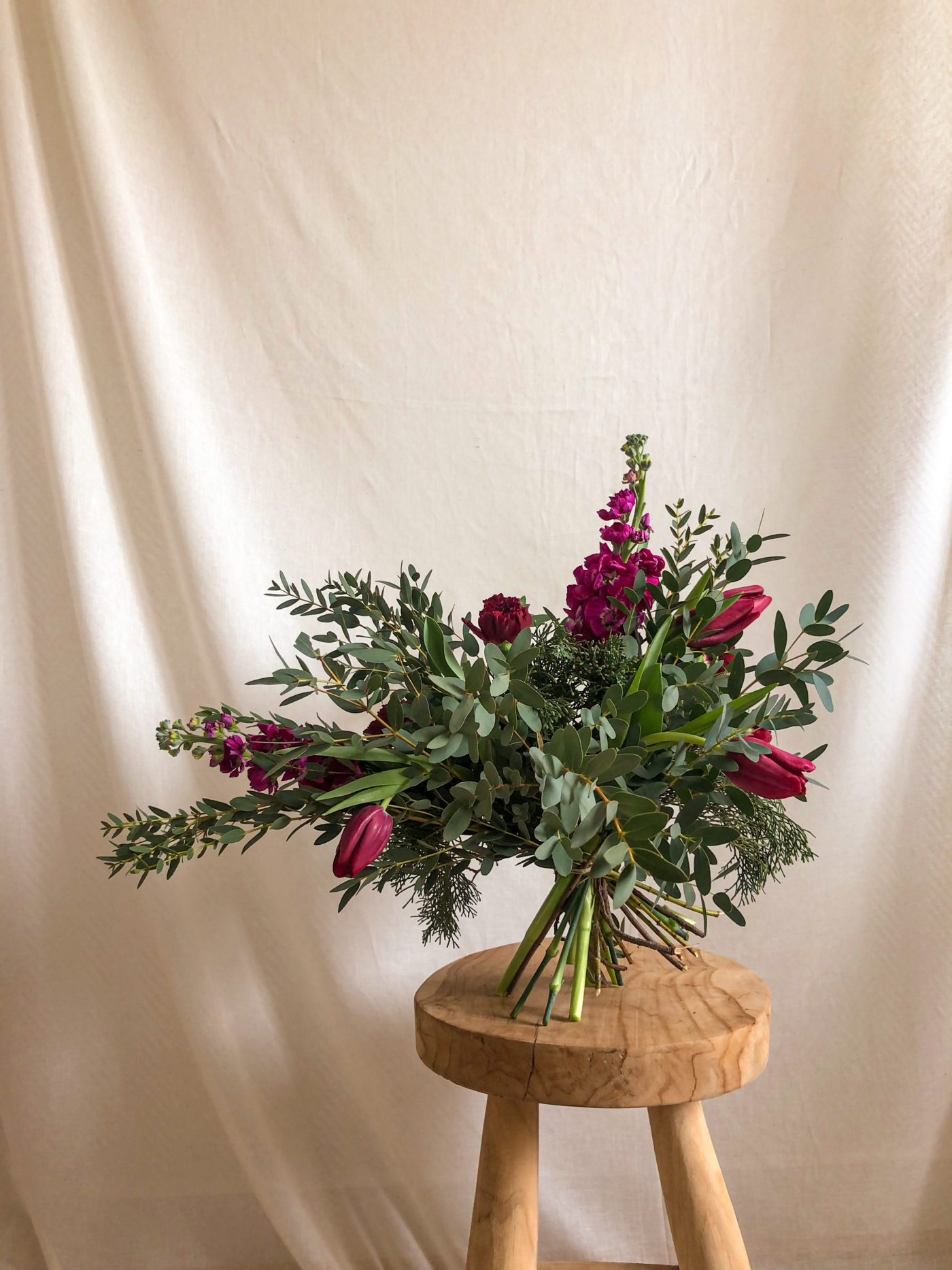 bouquet de fleurs fraîches et françaises