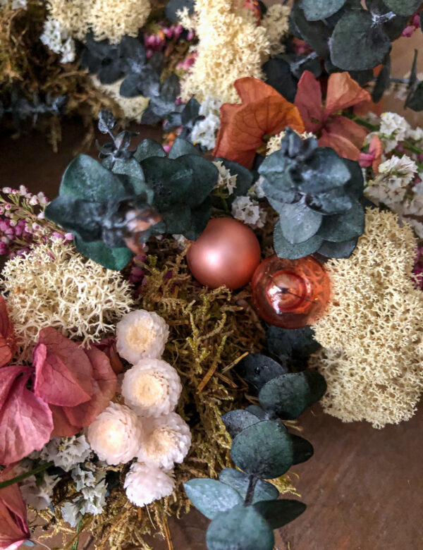 Atelier mini couronne de Noël à la Cartoucherie