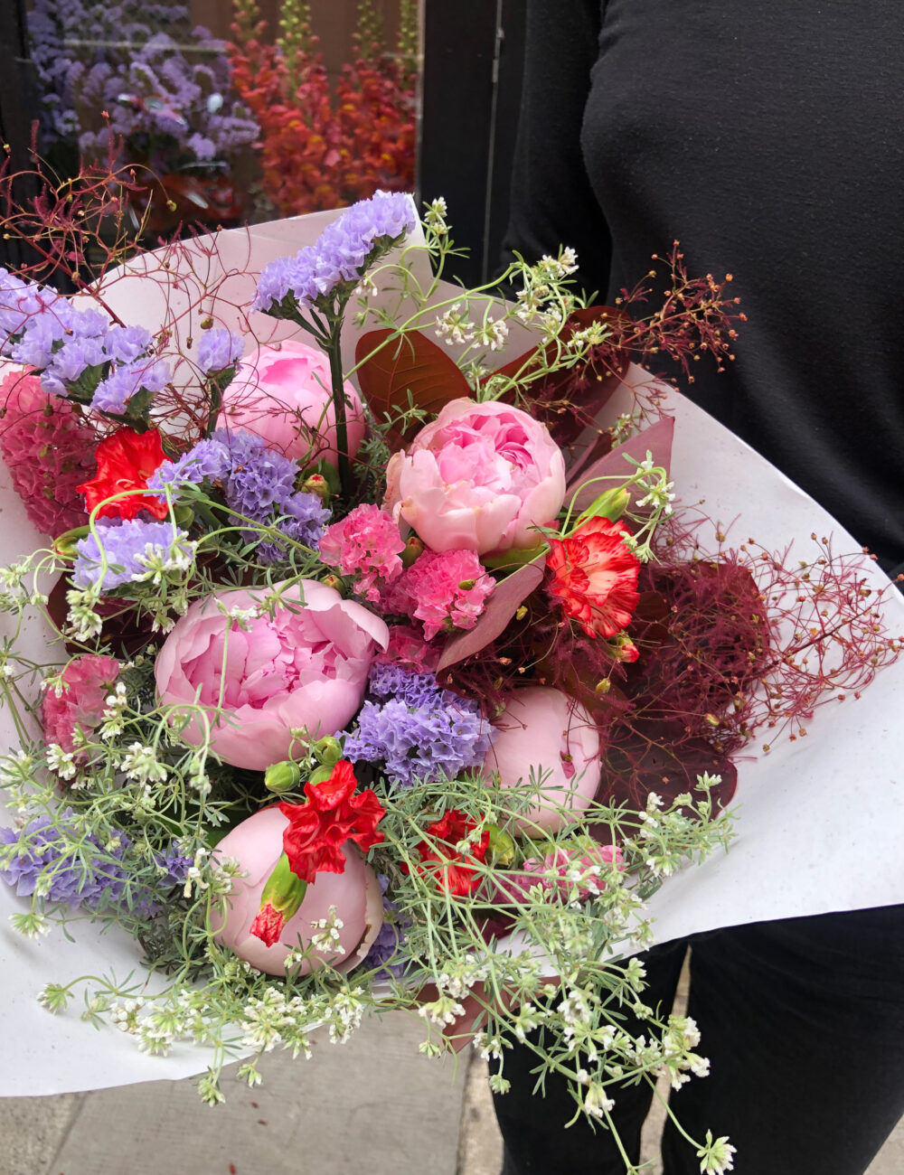 bouquet fleurs françaises pivoines fêtes des mères