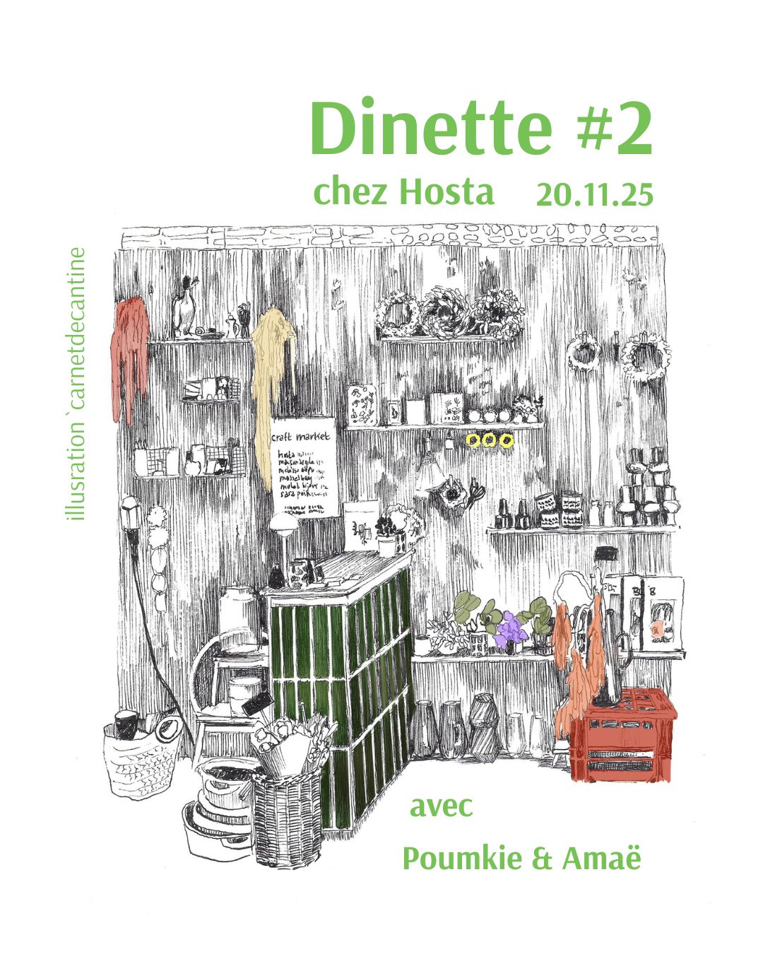 repas chez la fleuriste toulouse évenement original sortir